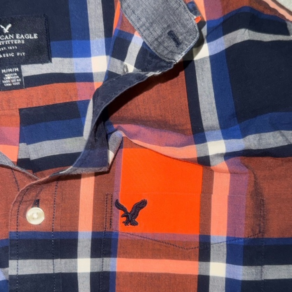 American Eagle Outfitters I Men's Plaid Button-Down Shirt I Size M I Classic Fit